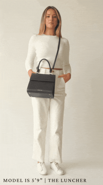 The Luncher - Navy Croc | Designer Lunch Bags & Totes - Sumiye Co