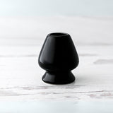 Black Matcha Whisk Holder and Bamboo Whisk Set