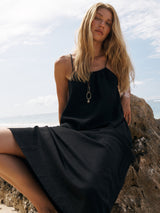Bliss Flow Maxi Dress - Black - Sumiye Co