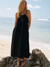 Bliss Flow Maxi Dress - Black - Sumiye Co