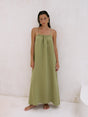 Bliss Flow Maxi Dress - Khaki Green - Sumiye Co