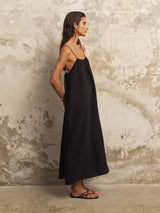 Bliss Flow Maxi Dress - Black - Sumiye Co