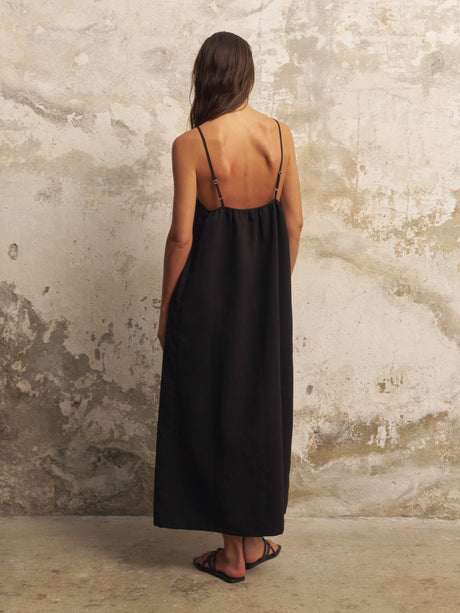 Bliss Flow Maxi Dress - Black - Sumiye Co