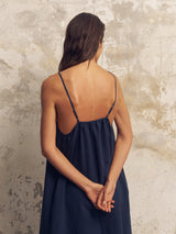 Bliss Flow Maxi Dress - Navy - Sumiye Co