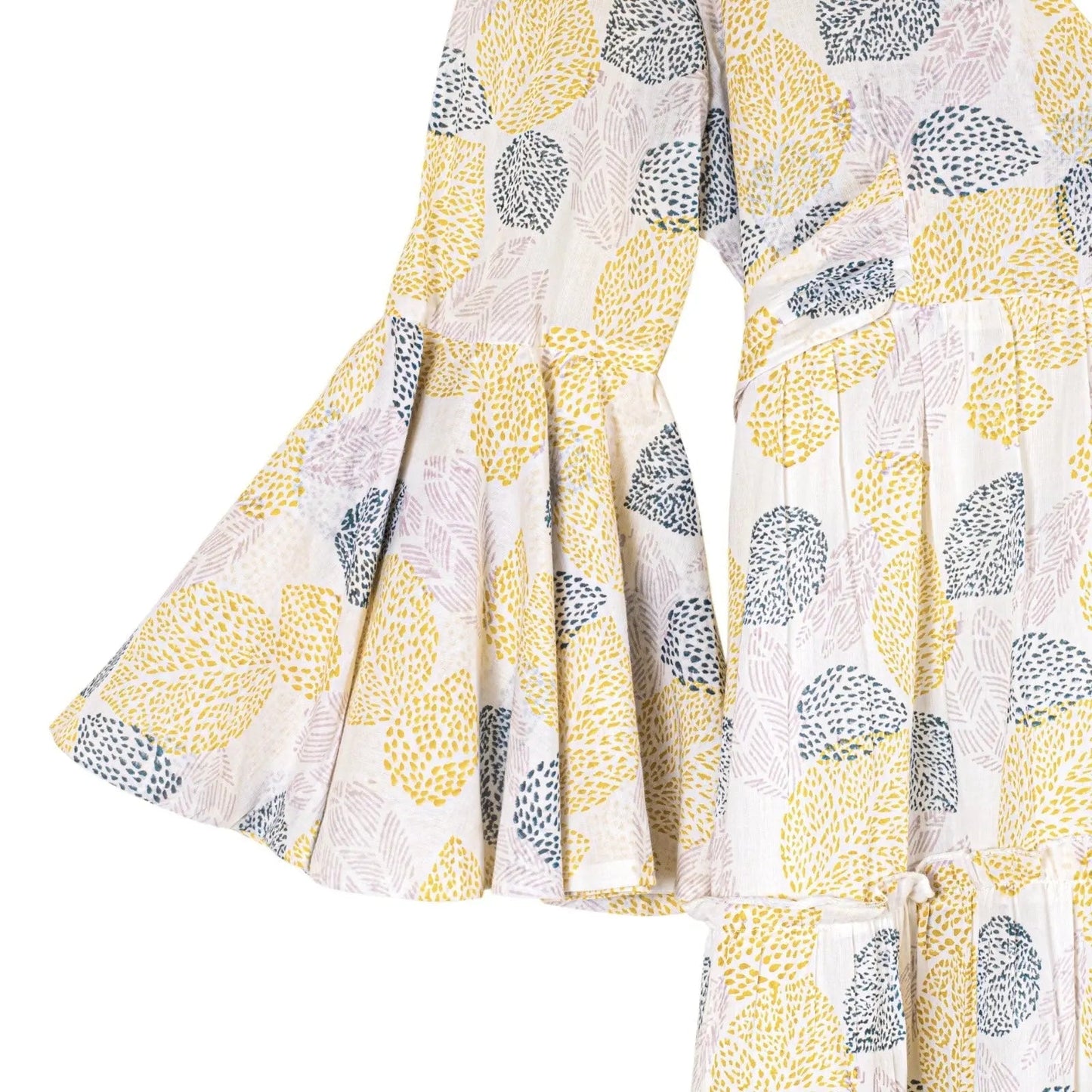 Block Printed Dress - Malabar Leaf-1