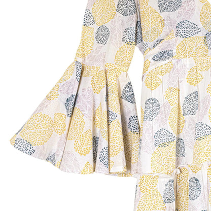 Block Printed Dress - Malabar Leaf-1