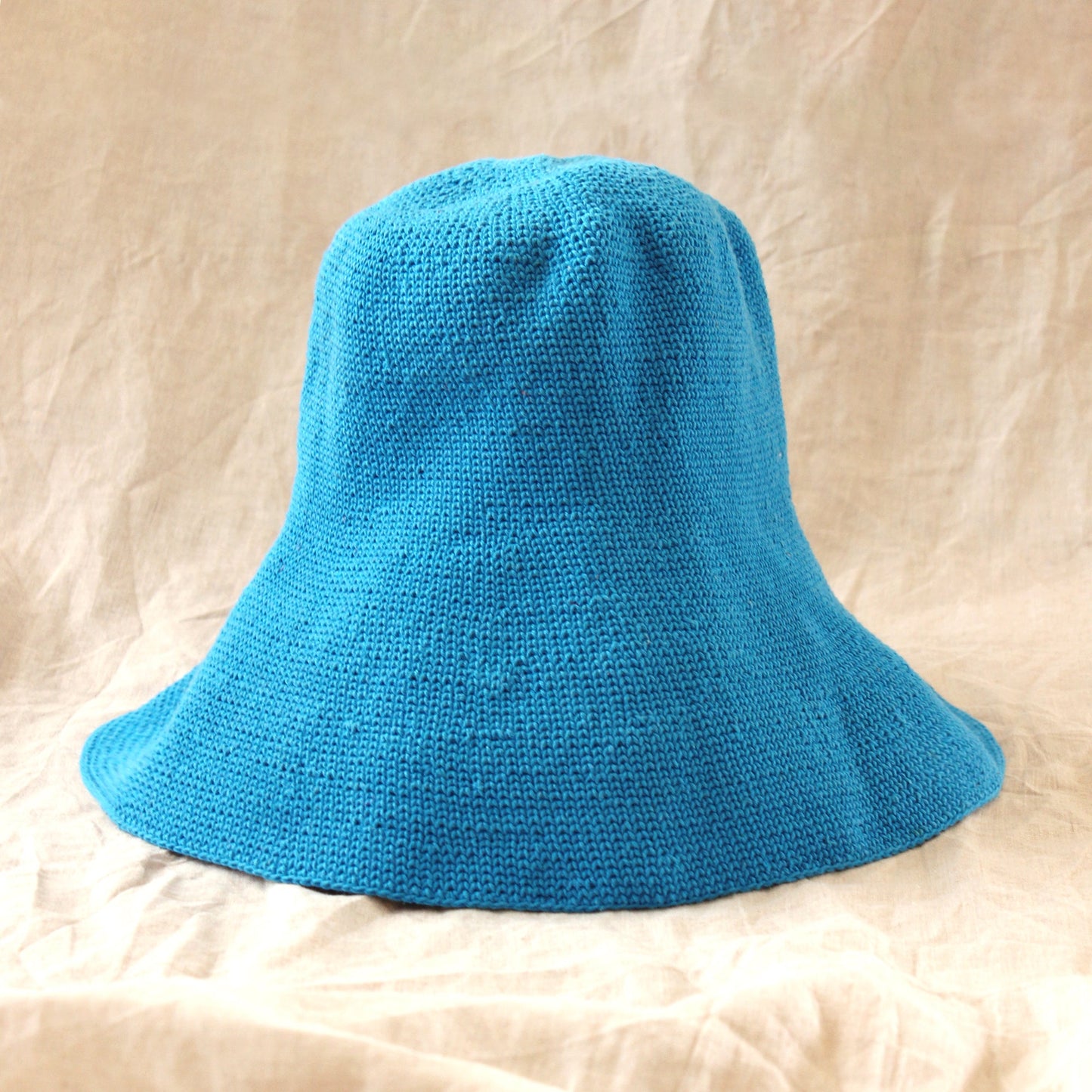 Crochet Hat, in Mosaic Blue