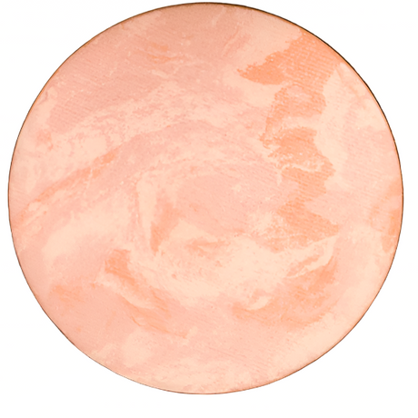 Round pinkish-beige color swatch on a white background