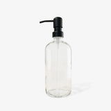 Soap Glass Bottle (16 oz) with Black Pump - Sumiye Co
