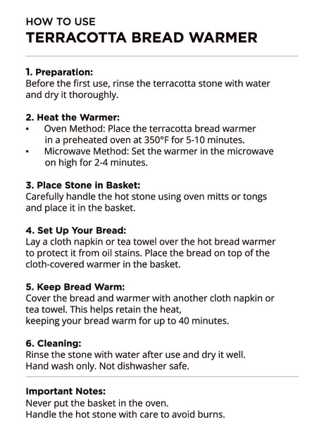 Bread Warmer & Basket - Garden Round-3