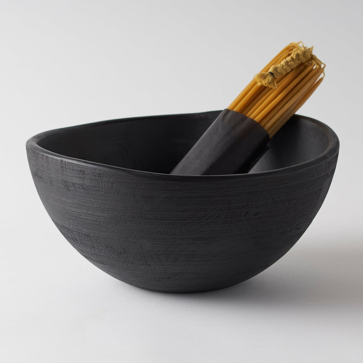 Mango Wood Deep Large Bowl
