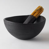 Mango Wood Deep Large Bowl