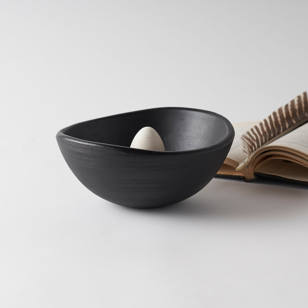 Mango Wood Deep Medium Bowl