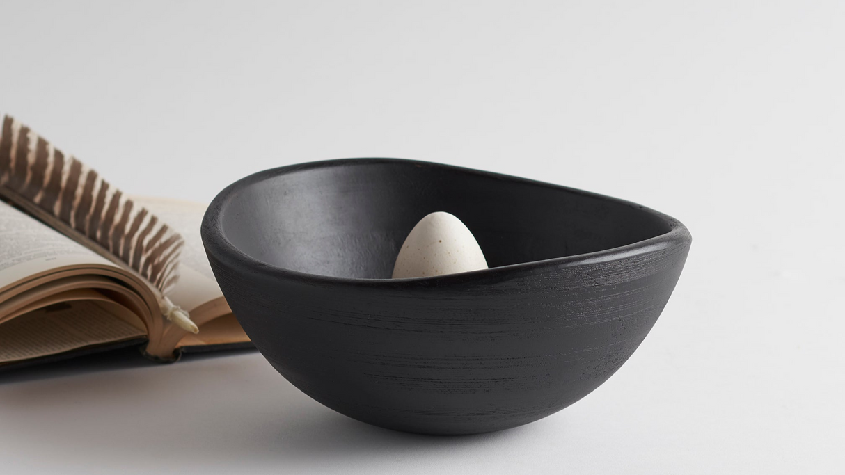 Mango Wood Deep Medium Bowl