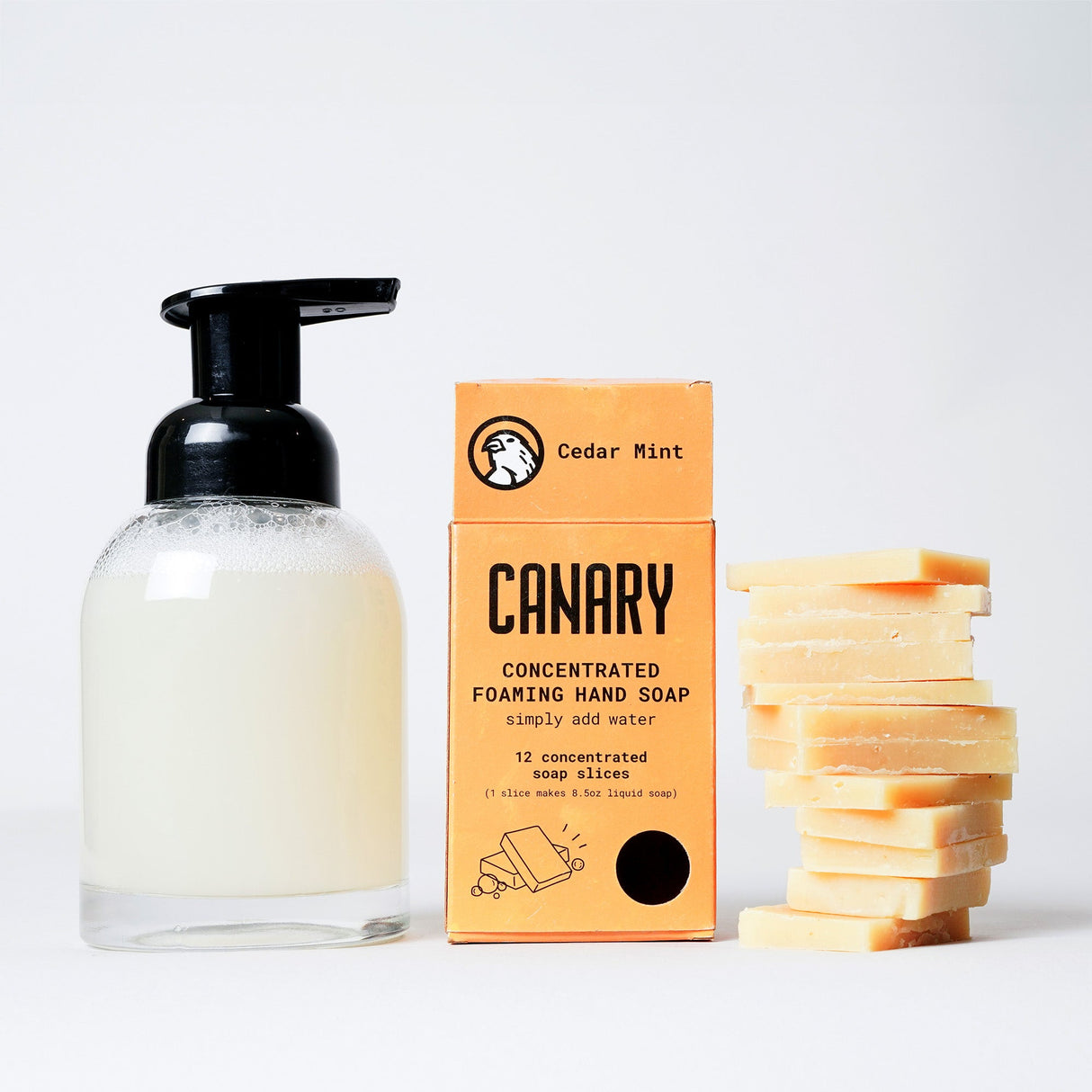 Cedar Mint Concentrated Hand Soap Refill Bar For Foaming Pumps - Sumiye Co