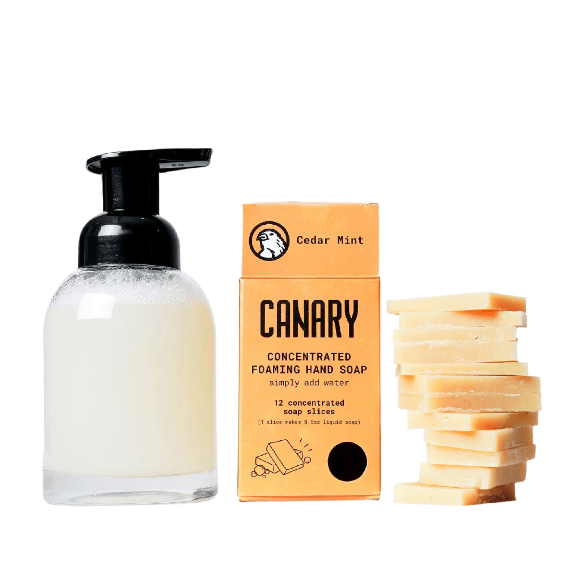 Cedar Mint Concentrated Hand Soap Refill Bar For Foaming Pumps - Sumiye Co