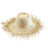 Frayed Straw Hat In Nude - Sumiye Co