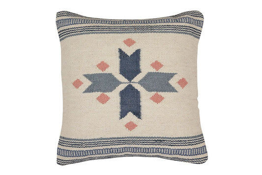 Star Accent Throw Pillow, Multi Blue - 18x18 Inch by The Artisen