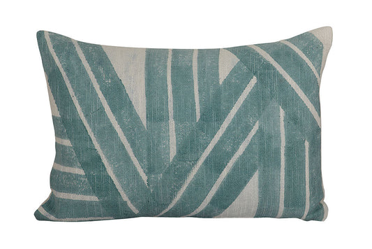 Throw Pillow | Stripe Sky Aqua 14in x 20in