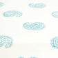 TEAL PAISLEY FITTED CRIB SHEET-1