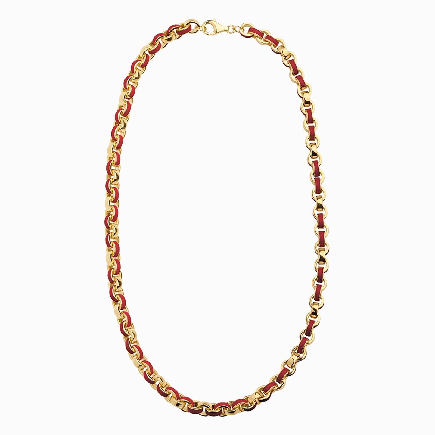 Chunky Colored Enamel Necklace