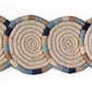 Color Blocked Ring Raffia Coasters, Set of 4 | Home Decor