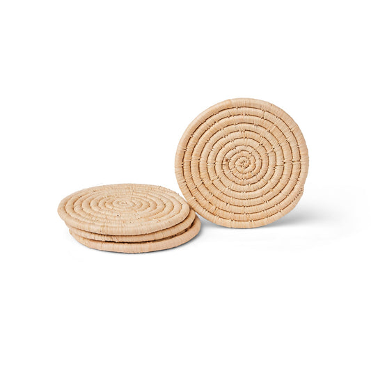 Neutral Coasters - Natural, Set of 4 | Home Decor