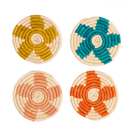Seratonia Coasters - Plumeria, Set of 4 | Home Decor
