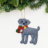 Caught with the Stocking Weimaraner Ornament