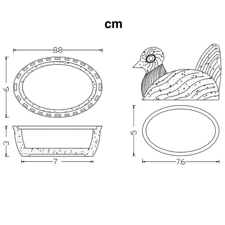 Nesting Hen Bowl & Lid-Turquoise | Hand Blown Glass -Colombia - Sumiye Co