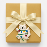 Tangled in Lights Cat Ornament