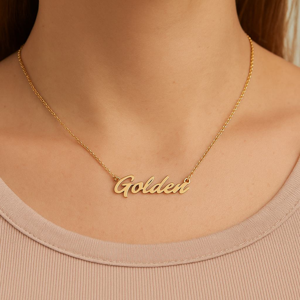 Golden Necklace  | Sustainable Jewelry - Sumiye Co