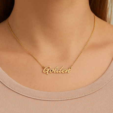 Golden Necklace  | Sustainable Jewelry - Sumiye Co