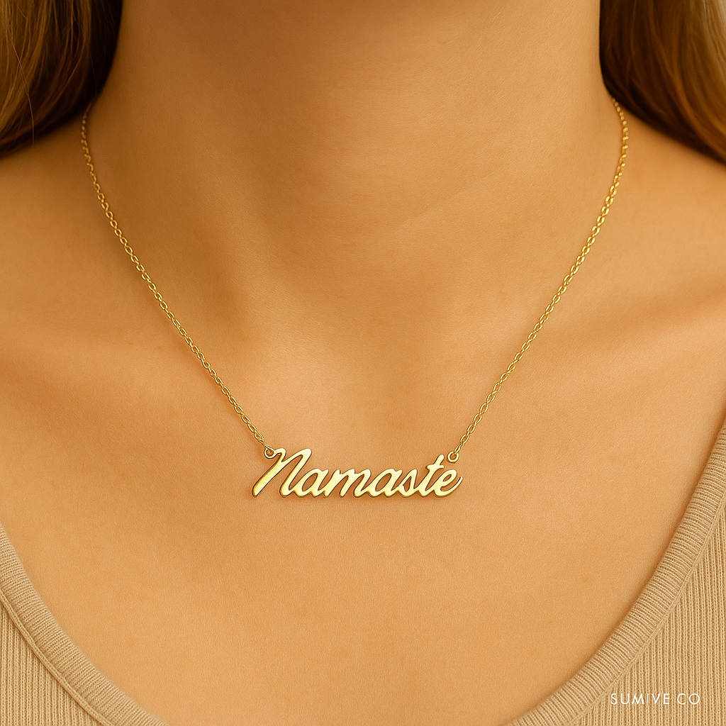 'Namaste' Necklace - Sumiye Co