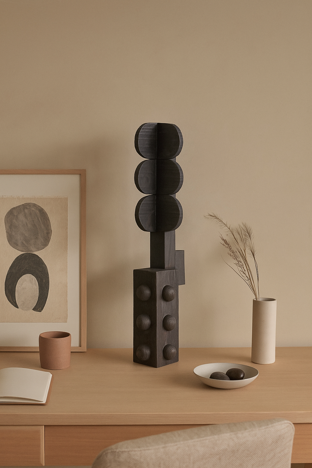 Jamas Wood Sculpture - Sumiye Co