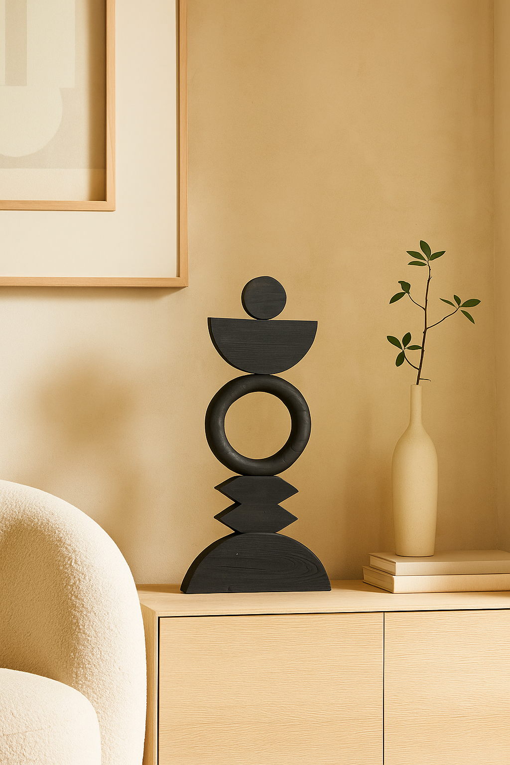 Arco Wood Sculpture | Artisan Made - Sumiye Co