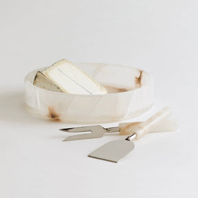 Alabaster Cheese Tools Set of 2 - Sumiye Co