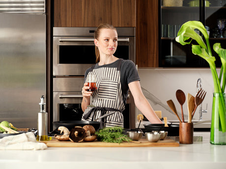 The Home Maker Set - Crossback and waist aprons, and kitchen towels-3