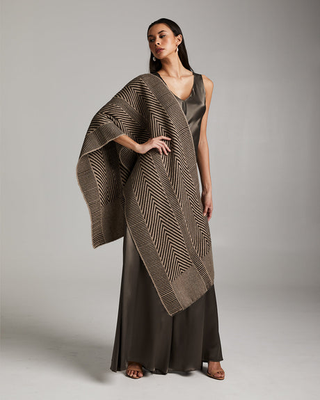 Chevron Shawl in Baby Alpaca - Sumiye Co