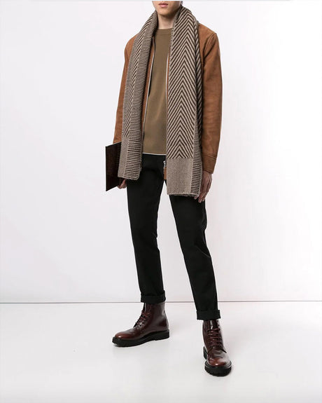 Chevron Shawl in Baby Alpaca - Sumiye Co