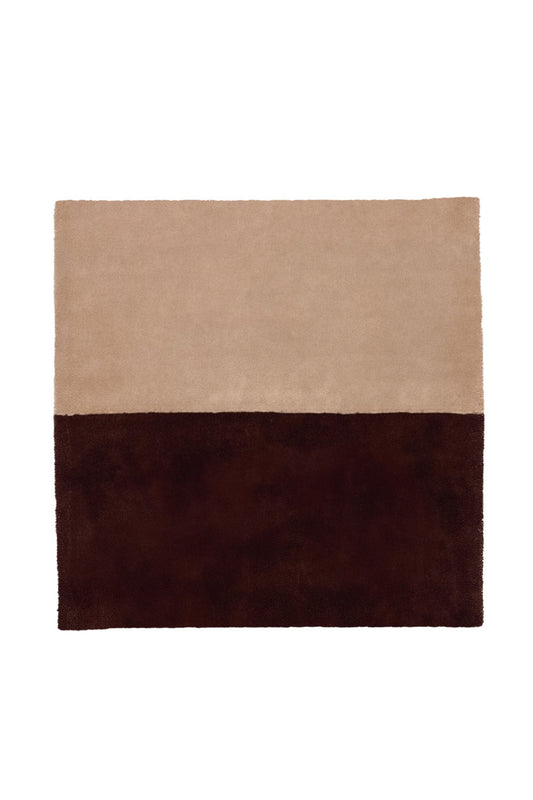 Classic Color Block Hand Tufted Wool Square Rug by JUBI