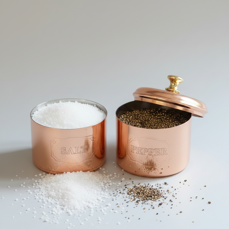 Copper Salt & Pepper Cellar | Vintage French Inspired - Sumiye Co