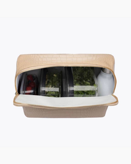 The Tote - Cream Croc | Designer Lunch Bags & Totes - Sumiye Co