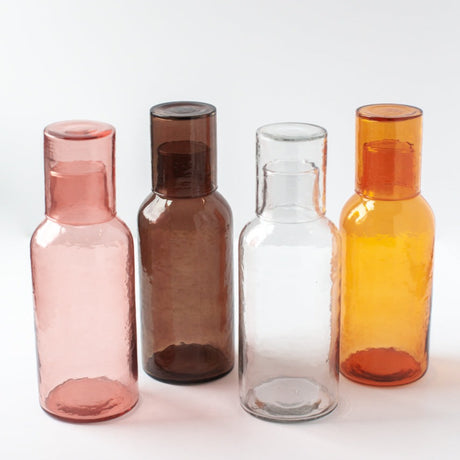 Glass Carafe & Drinking Glass - Amber - Sumiye Co