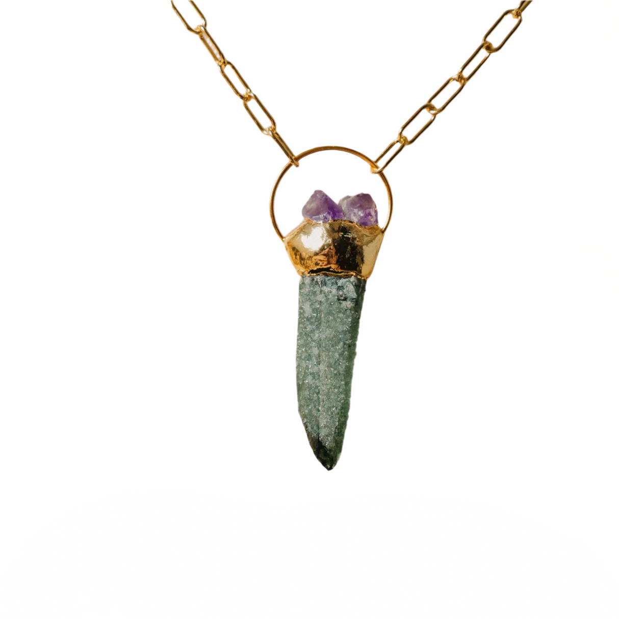 Crystals Necklace, Phantom Quartz by Phoebe`s - Sumiye Co