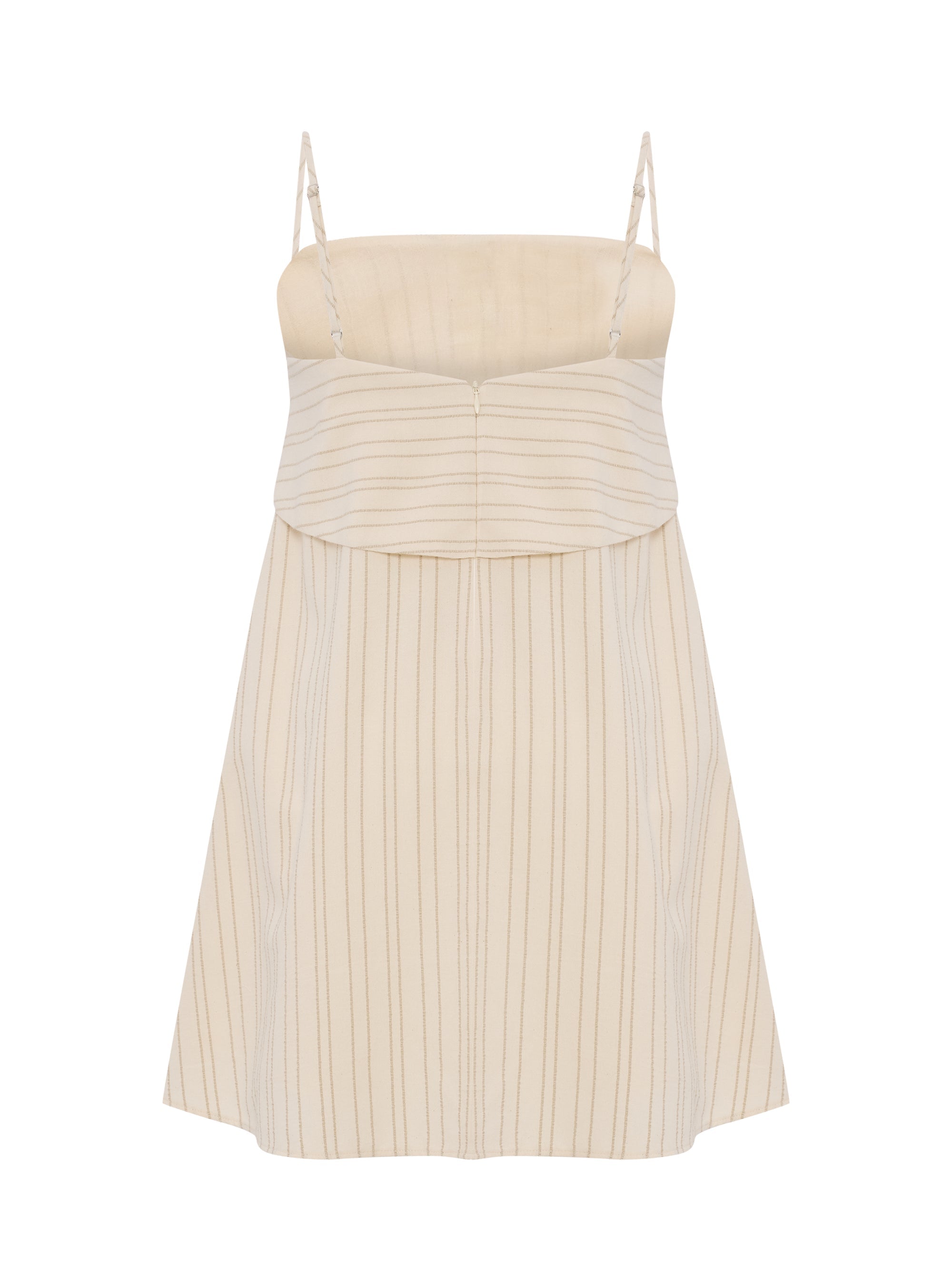 Puglia Stripes Mini Dress - Oatmeal - Sumiye Co