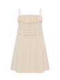 Puglia Stripes Mini Dress - Oatmeal - Sumiye Co