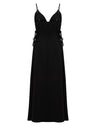 Sofia Ties Maxi Dress - Black - Sumiye Co