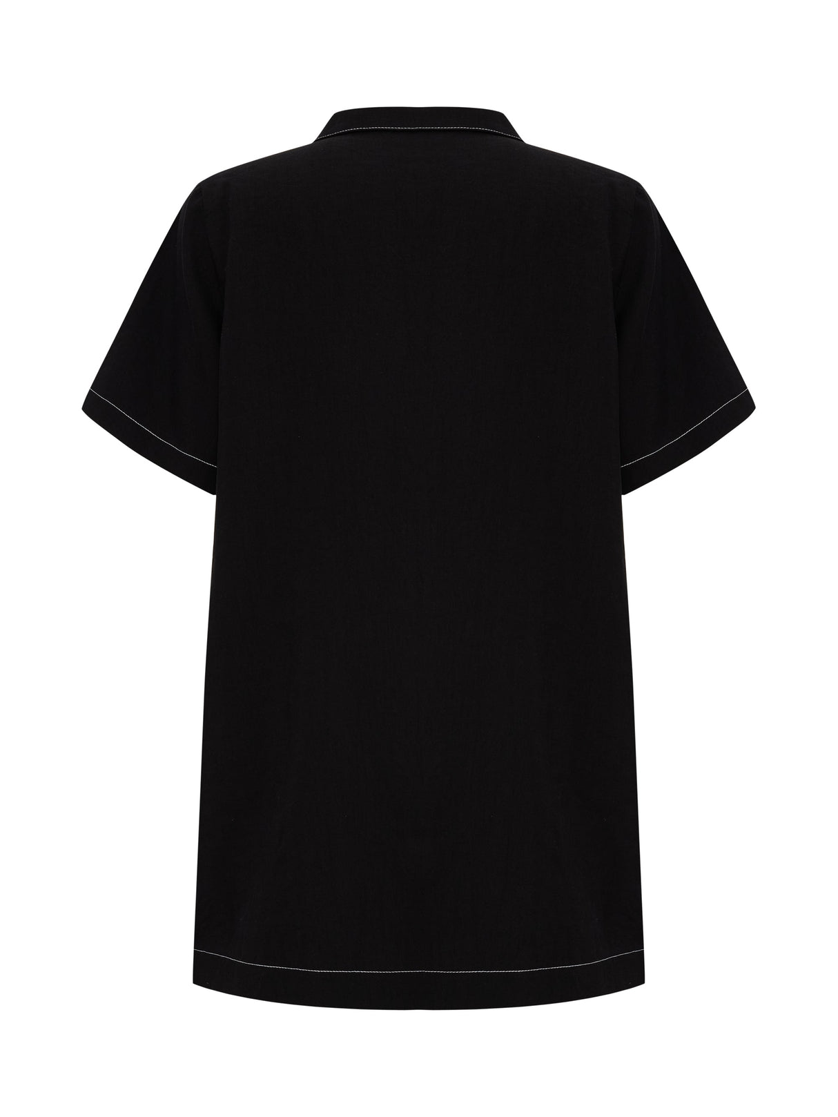 Mae Popover Mini Dress - Black
