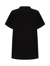 Mae Popover Mini Dress - Black